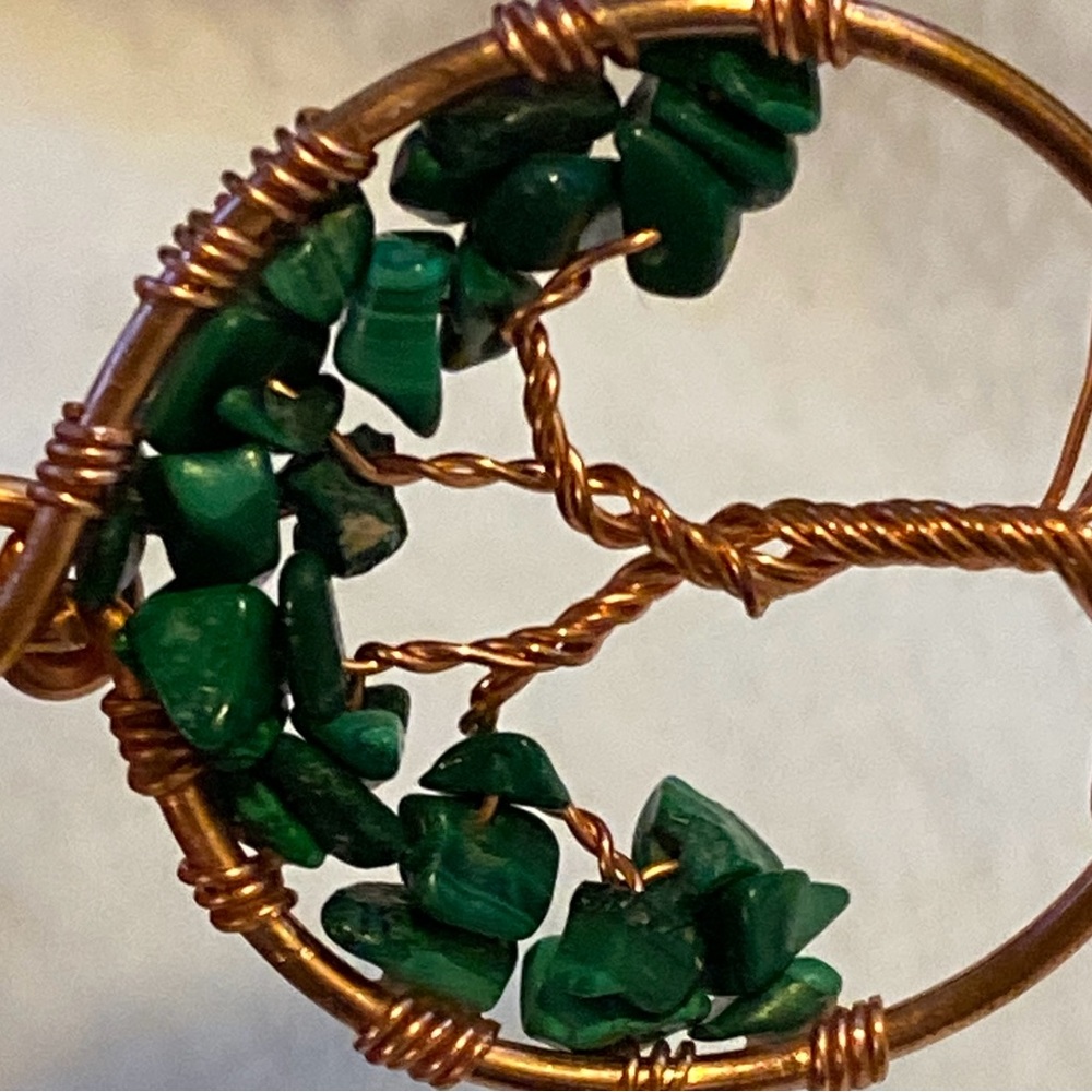 Malachite Tree Of Life Pendant - Picture 8 of 14